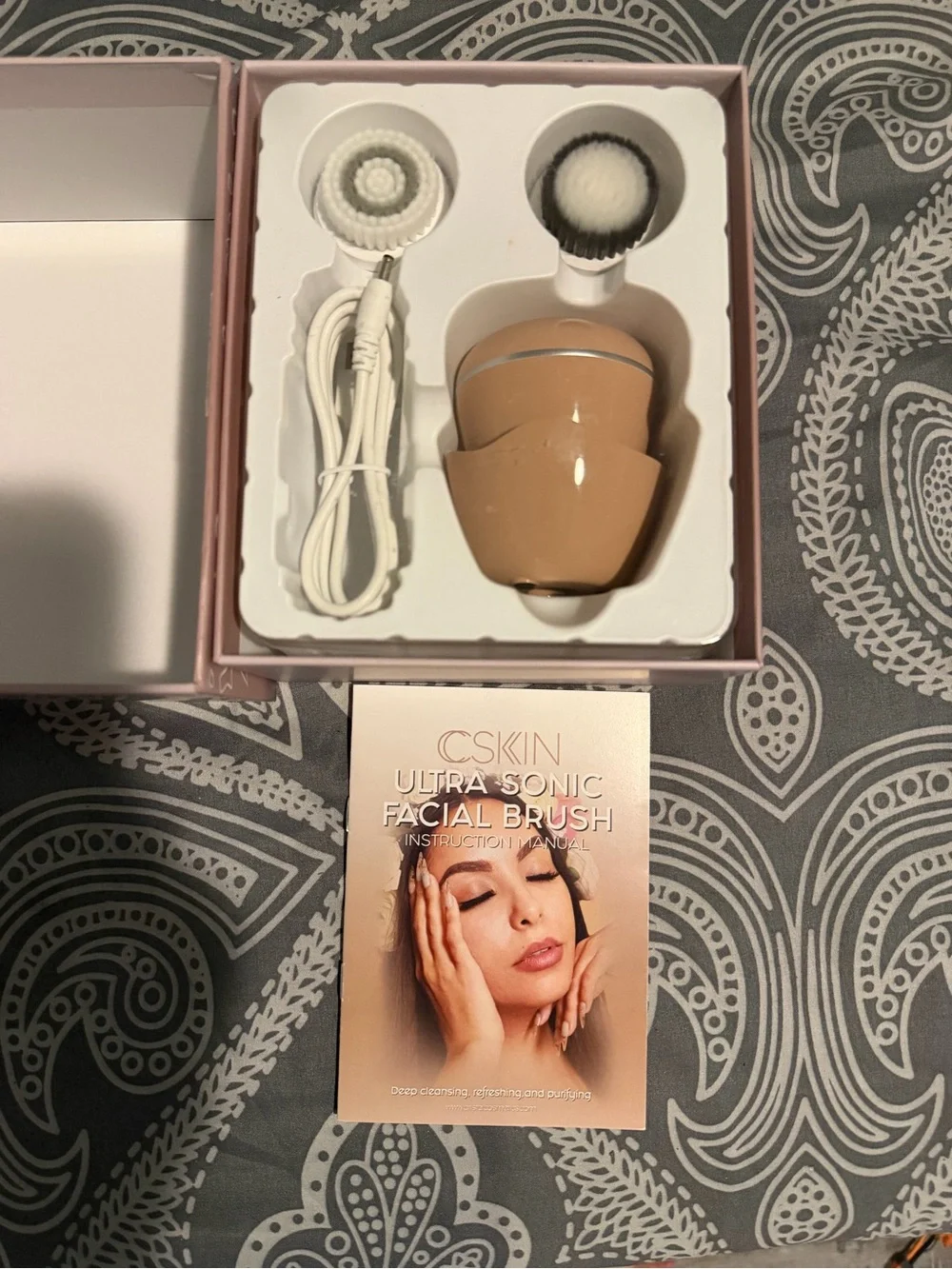 Skin Ultra Sonic Facial Brush - Pink